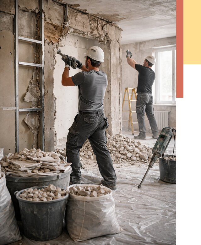 Демонтажные работы в Георгиевске от 2783 руб. — услуги и цена под ключ | ОТДЕЛОЧНИК-Грг