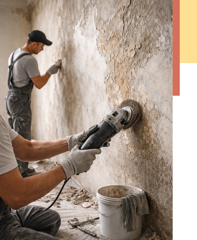 Снятие и удаление краски со стен в Георгиевске от 2164 руб. — ОТДЕЛОЧНИК-Грг