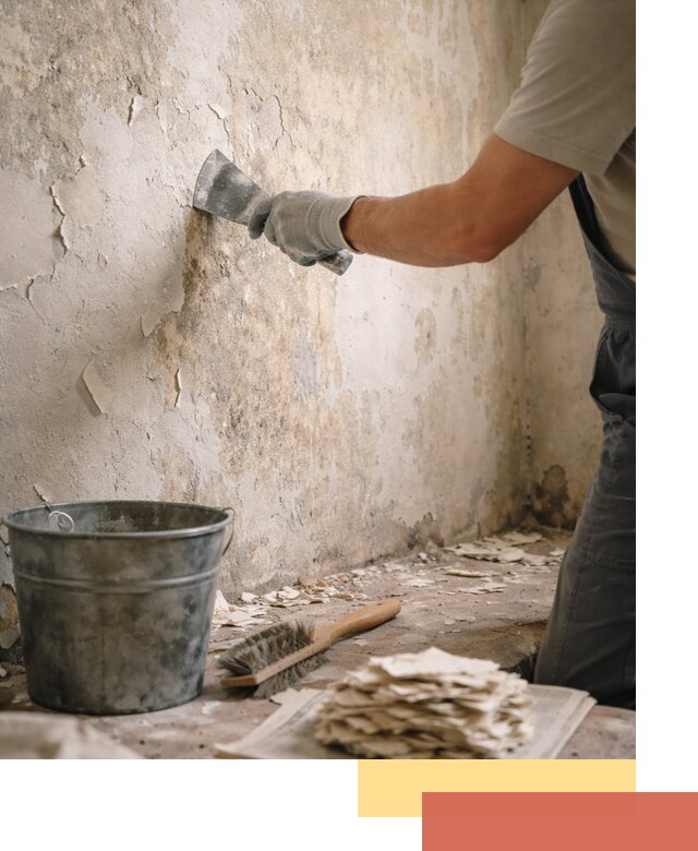 Удаление старой краски со стен в Георгиевске качественно и быстро