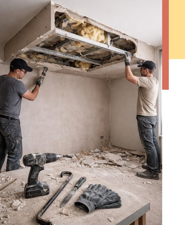 Демонтаж короба из гипсокартона в Георгиевске от 1567 руб. — быстро и недорого | ОТДЕЛОЧНИК-Грг