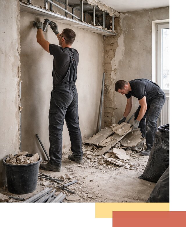 Демонтаж короба из гипсокартона в Георгиевске быстро и аккуратно