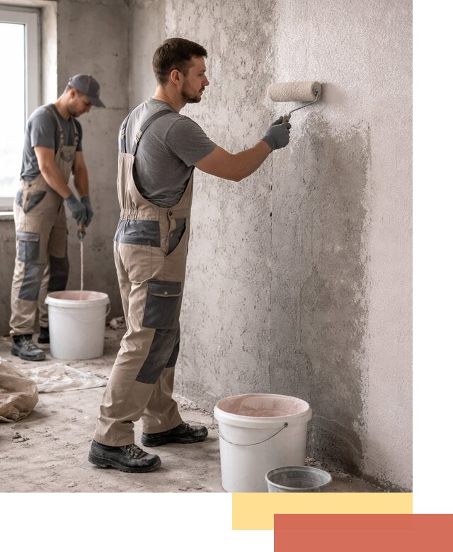 Нанесение бетоноконтакта на стены в Георгиевске для последующей отделки