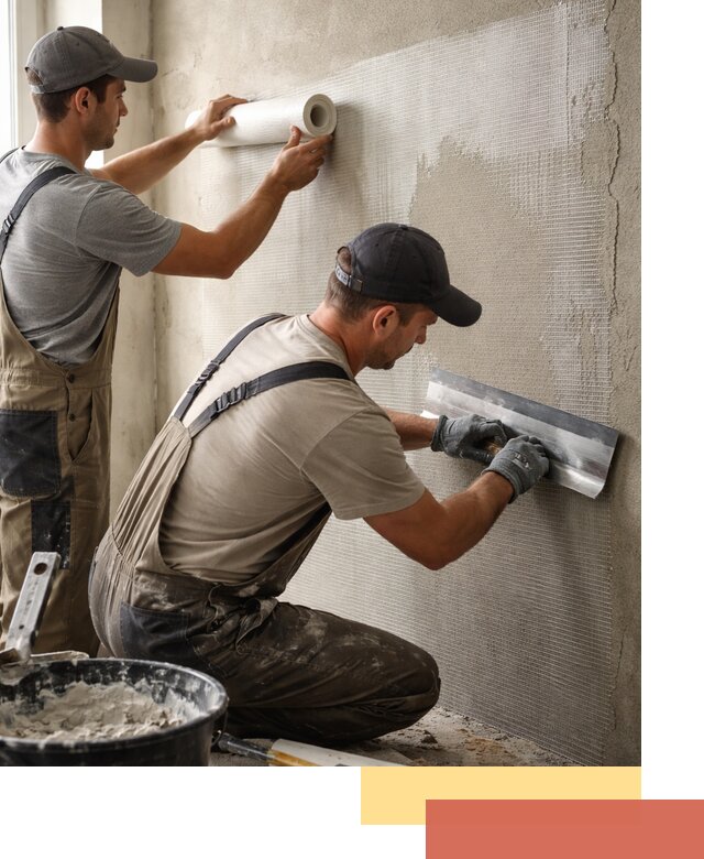 Армирование стен стеклосеткой в Георгиевске для прочной отделки