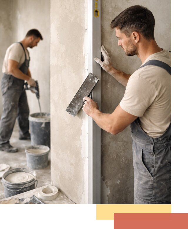 Выведение углов стен в Георгиевске: монтаж и оштукатуривание