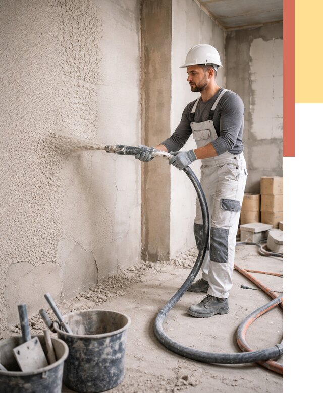 Машинная штукатурка стен в Георгиевске под ключ от 6700 руб./м2 | ОТДЕЛОЧНИК-Грг