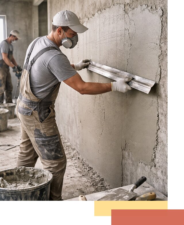 Штукатурка бетонных стен в Георгиевске качественно и долговечно