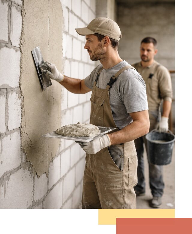 Штукатурка стен из газобетона в Георгиевске под ключ