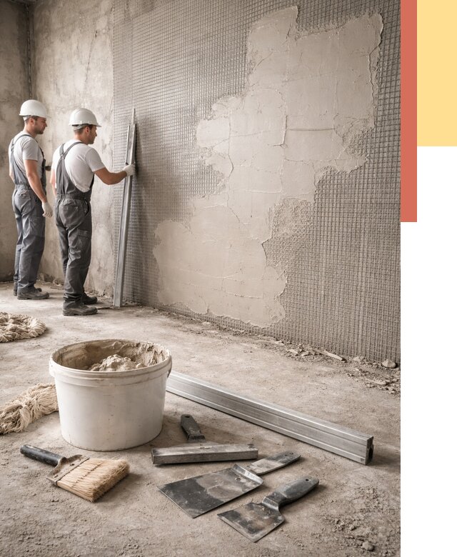 Штукатурка стен по сетке в Георгиевске от 5669 руб./м2 — быстро и недорого | ОТДЕЛОЧНИК-Грг