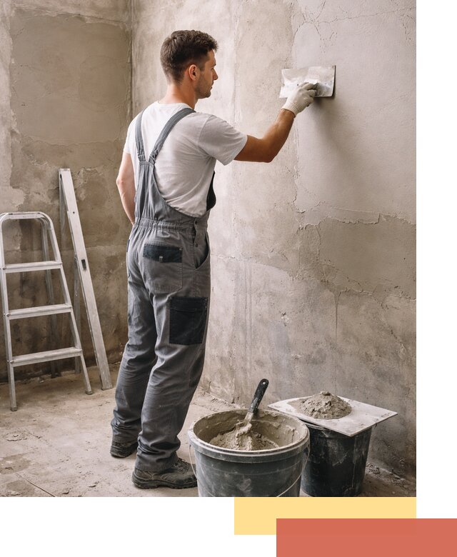 Штукатурка стен в ванной под ключ в Георгиевске