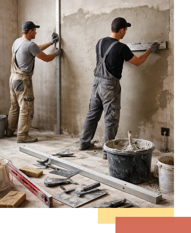 Профессиональная штукатурка стен под плитку в Георгиевске