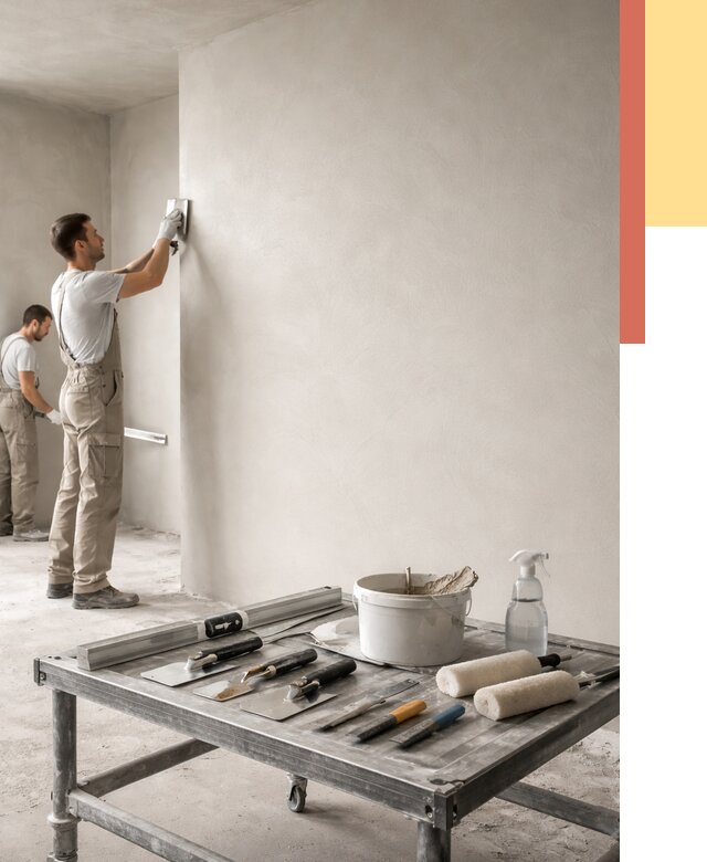 Штукатурка стен под покраску в Георгиевске от 4638 руб./м² — качественно и недорого | ОТДЕЛОЧНИК-Грг