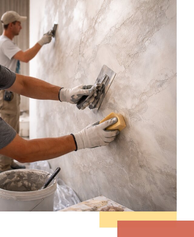 Декоративная штукатурка под мрамор в Георгиевске для стен и потолков