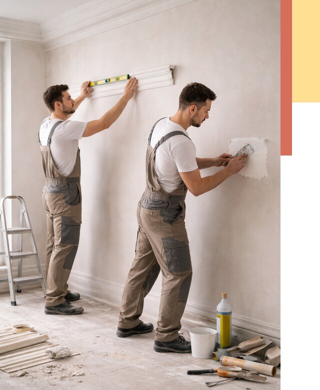 Монтаж лепнины на стены в Георгиевске от 4638 руб. — недорого, быстро | ОТДЕЛОЧНИК-Грг