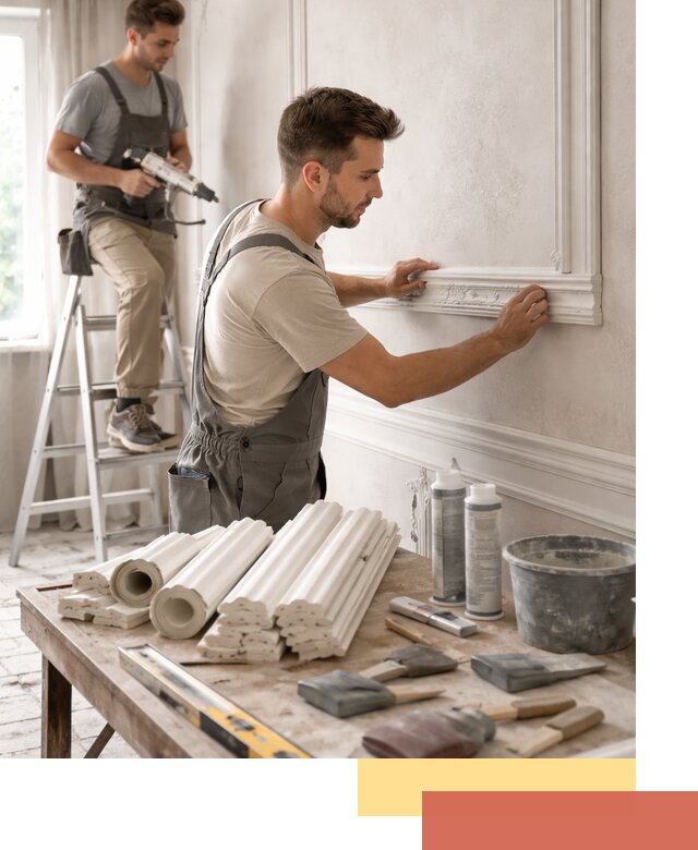 Монтаж лепнины на стены в Георгиевске профессионально и качественно