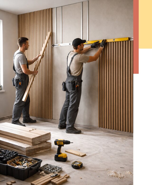 Монтаж реечных панелей на стены в Георгиевске от 1237 руб. — быстро и недорого | ОТДЕЛОЧНИК-Грг