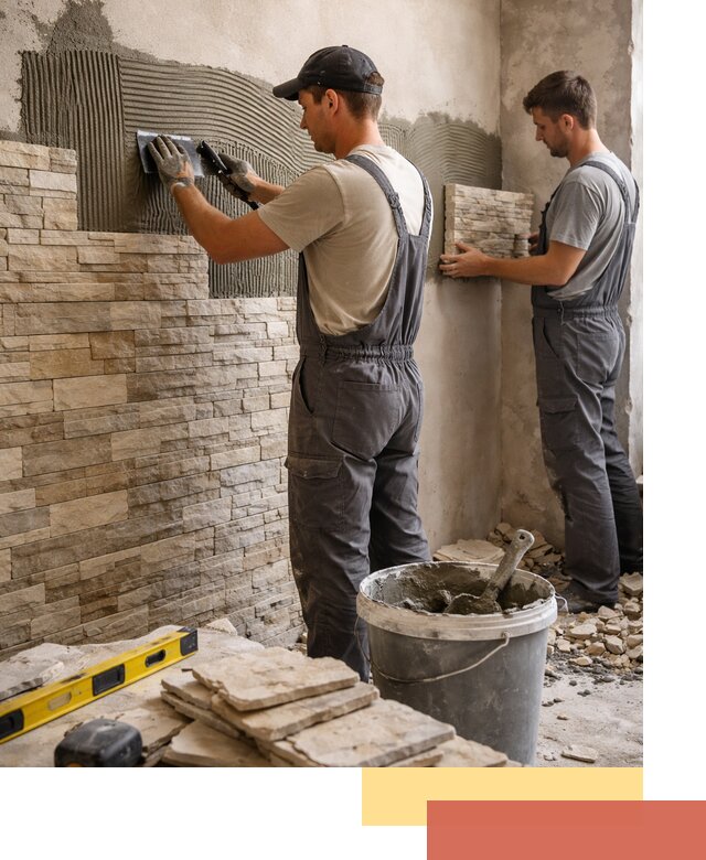 Монтаж искусственного камня в Георгиевске — облицовка стен и фасадов