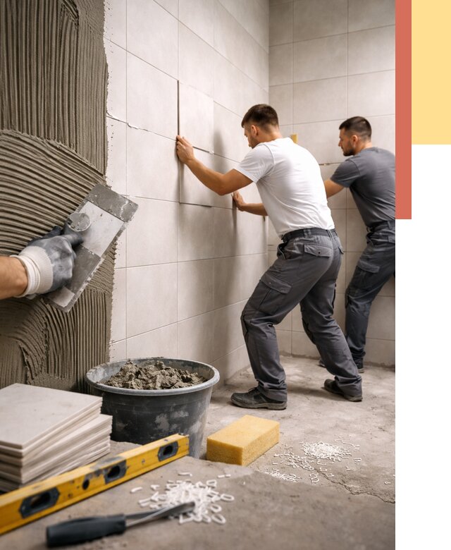 Укладка плитки на стены в Георгиевске от 876 руб. — качественно и недорого | ОТДЕЛОЧНИК-Грг