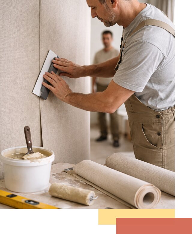 Поклейка текстильных обоев в Георгиевске профессионально и аккуратно