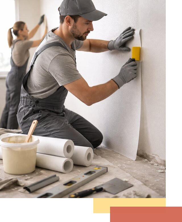 Поклейка стеклообоев профессионально в Георгиевске