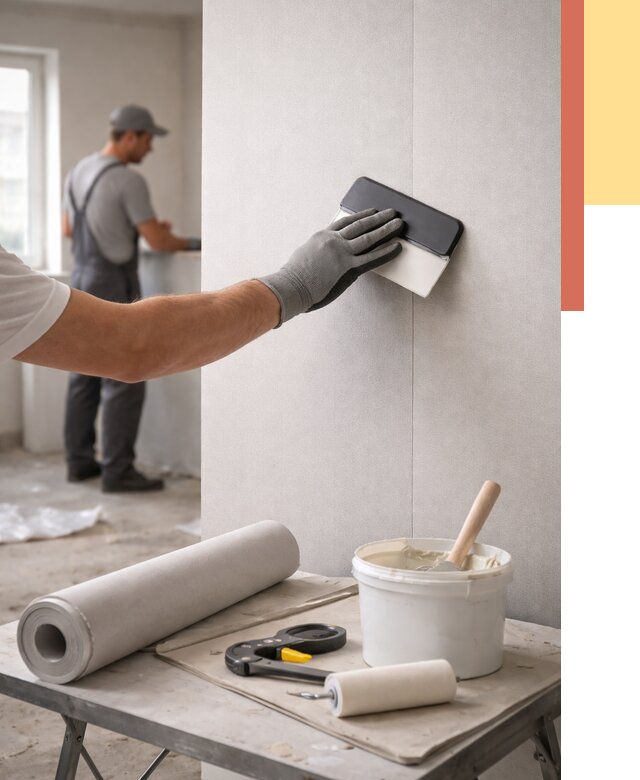 Поклейка обоев под покраску в Георгиевске от 3607 руб. за м2 | ОТДЕЛОЧНИК-Грг