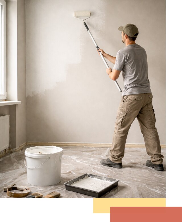 Покраска стен латексной краской в Георгиевске качественно и быстро