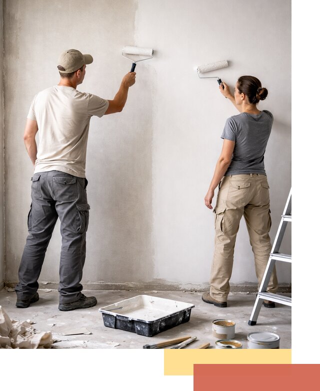 Окраска стен по стеклохолсту в Георгиевске качественно и долговечно