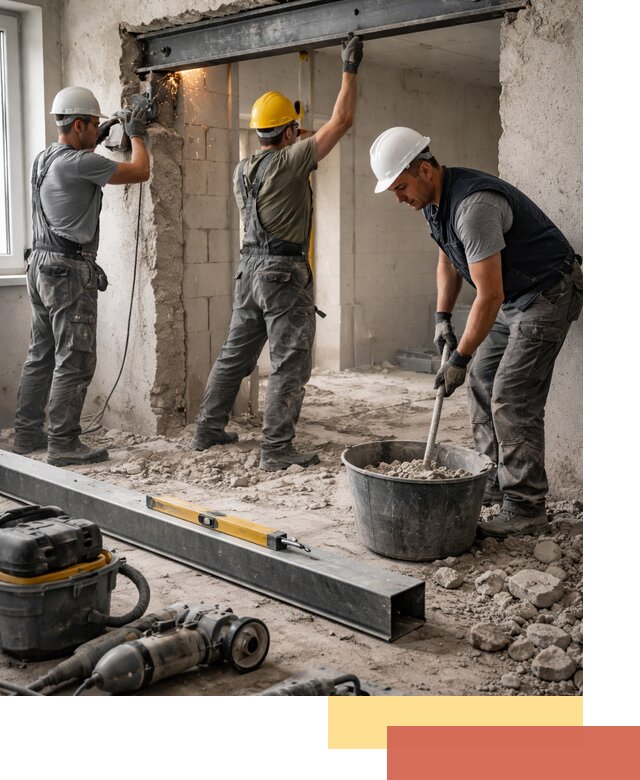 Создание проемов в стенах и несущих конструкциях в Георгиевске