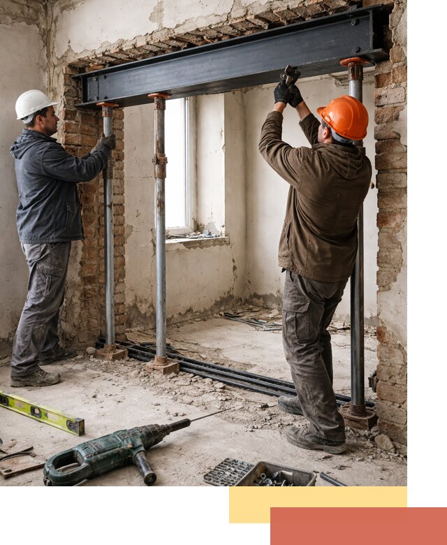 Усиление проема в стене в Георгиевске для расширения и безопасности