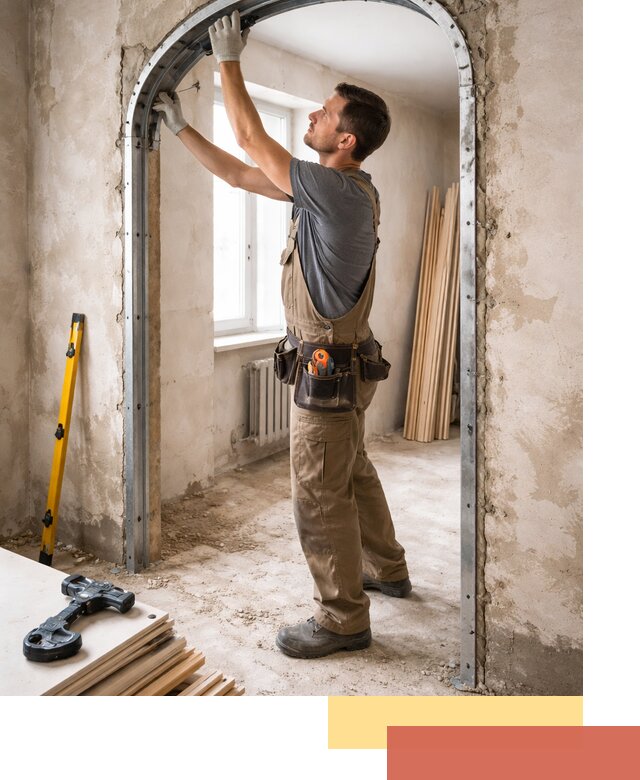 Устройство арочного проема в Георгиевске под ключ