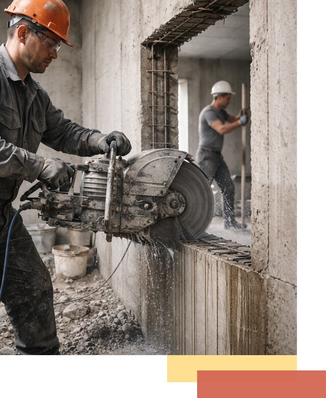 Алмазная резка проемов в Георгиевске быстро и точно