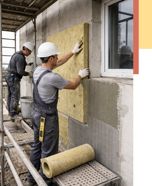 Утепление стен в Георгиевске от 4432 руб. под ключ — быстро и недорого | ОТДЕЛОЧНИК-Грг