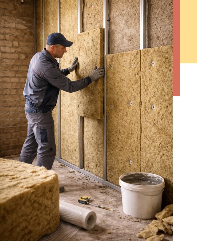 Утепление стен минватой в Георгиевске от 1391 руб./м2 — недорого и быстро | ОТДЕЛОЧНИК-Грг