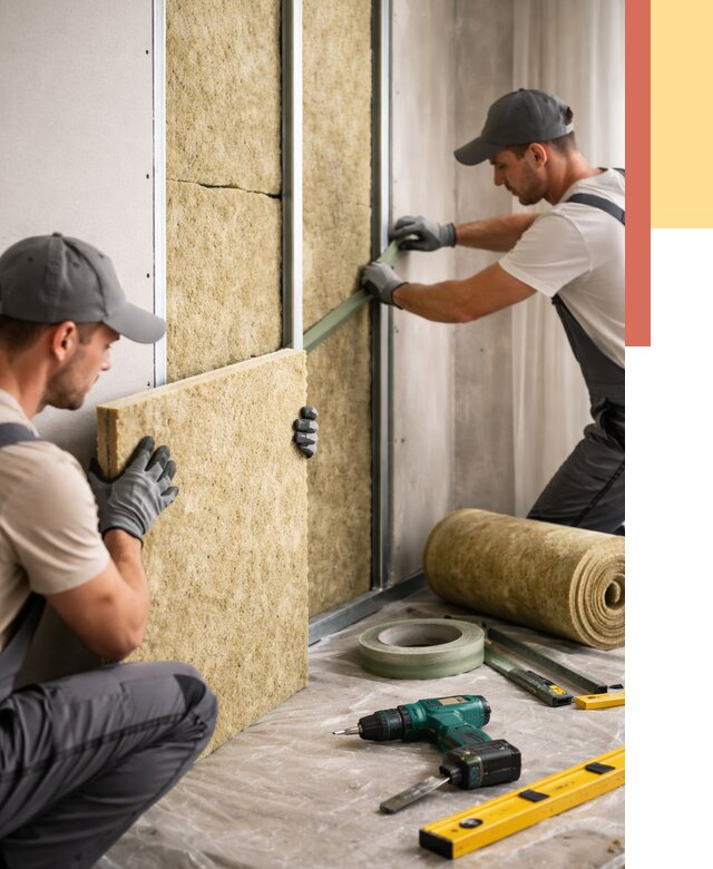 Шумоизоляция стен в Георгиевске под ключ от 1907 руб. | ОТДЕЛОЧНИК-Грг