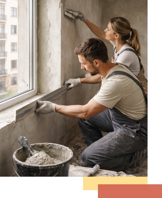 Штукатурка откосов дверей и окон профессионально в Георгиевске