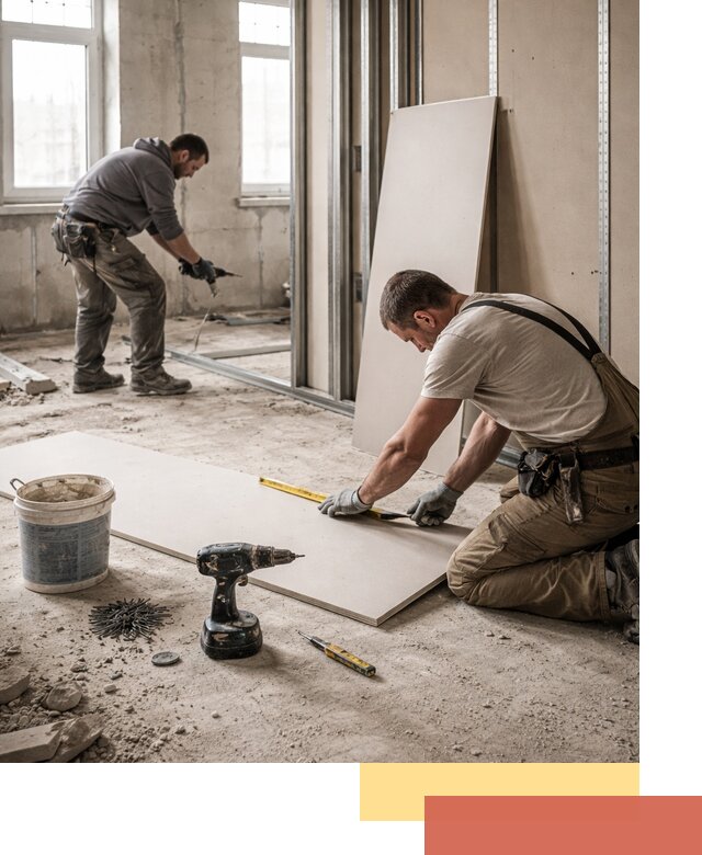 Кладка перегородок из ПГП под ключ в Георгиевске