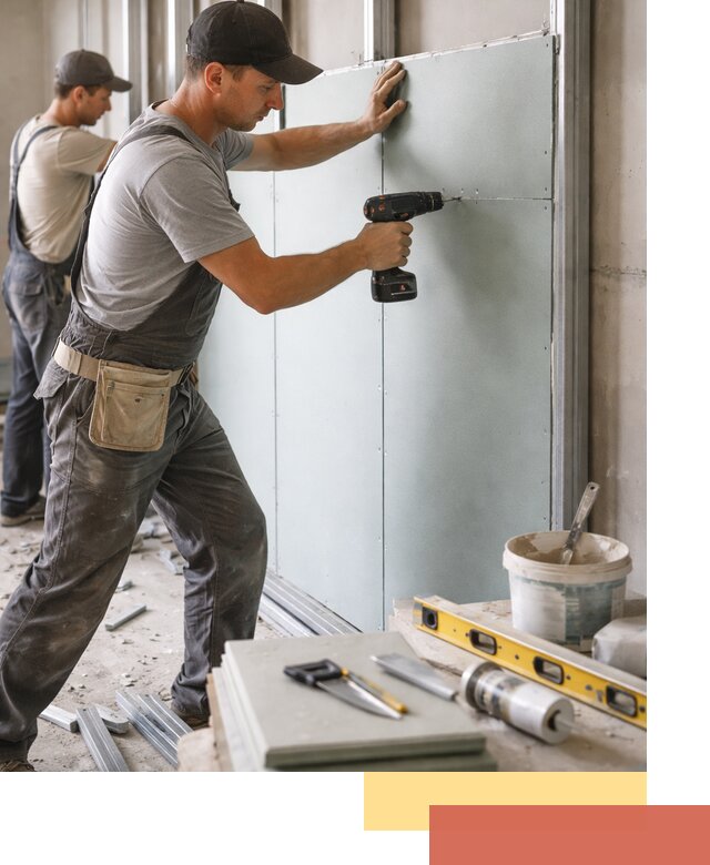 Кладка влагостойких перегородок ПГП в Георгиевске