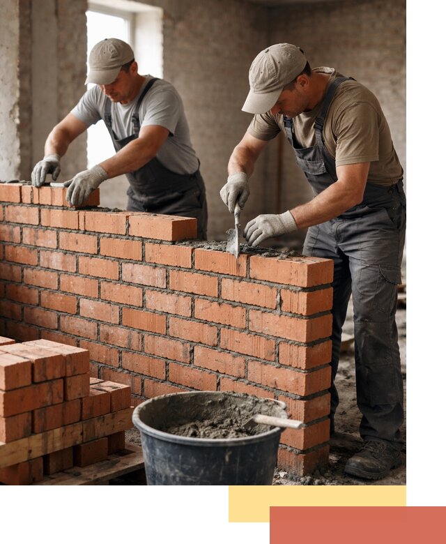 Кладка кирпичных перегородок под ключ в Георгиевске