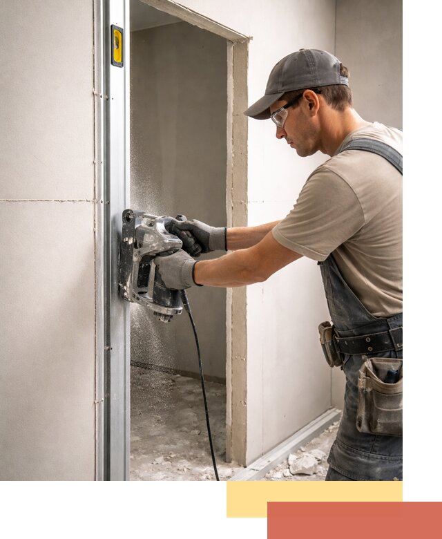 Устройство дверного проема в перегородке в Георгиевске