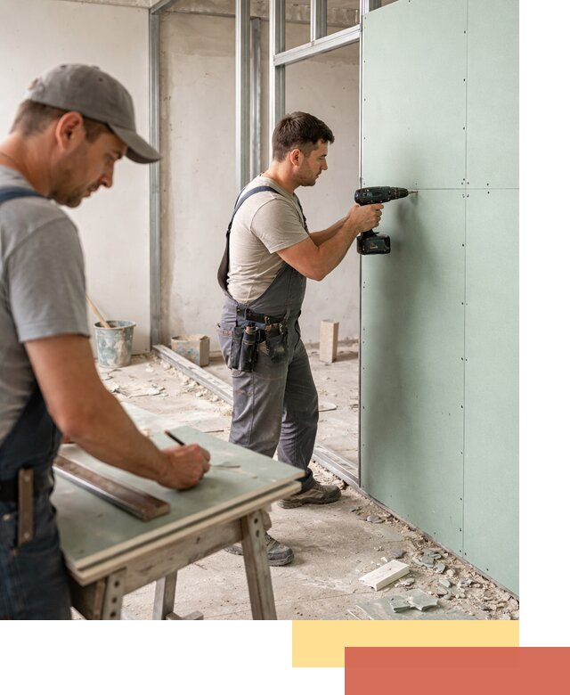 Перегородки из влагостойкого гипсокартона под ключ в Георгиевске