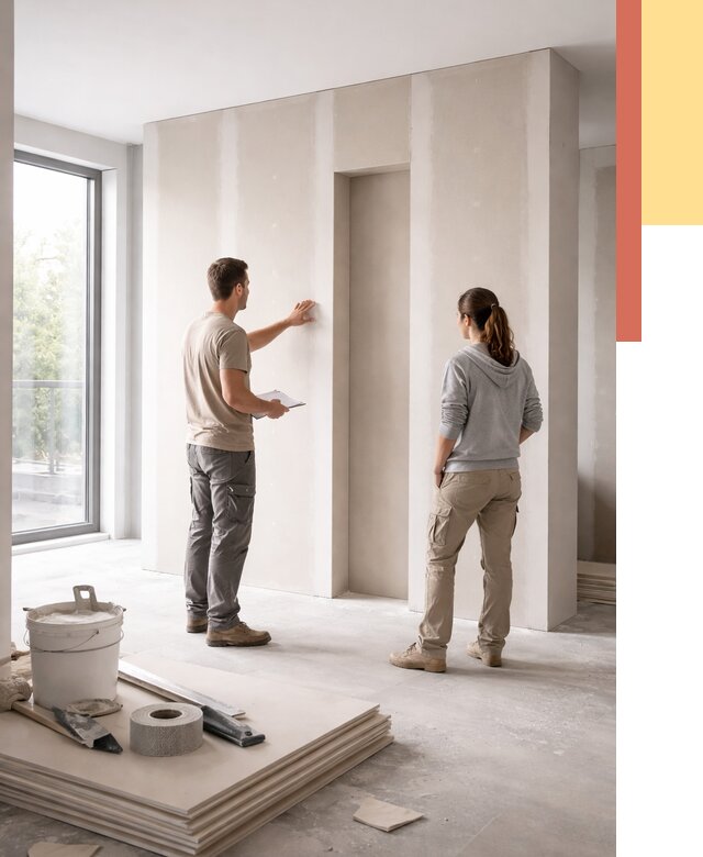 Зонирующая перегородка из гипсокартона в Георгиевске от 2886 руб. под ключ | ОТДЕЛОЧНИК-Грг