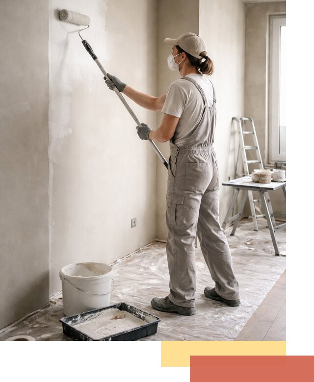 Покраска перегородок из гипсокартона в Георгиевске качественно и недорого