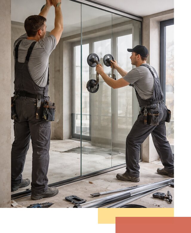 Цельностеклянные перегородки под ключ в Георгиевске