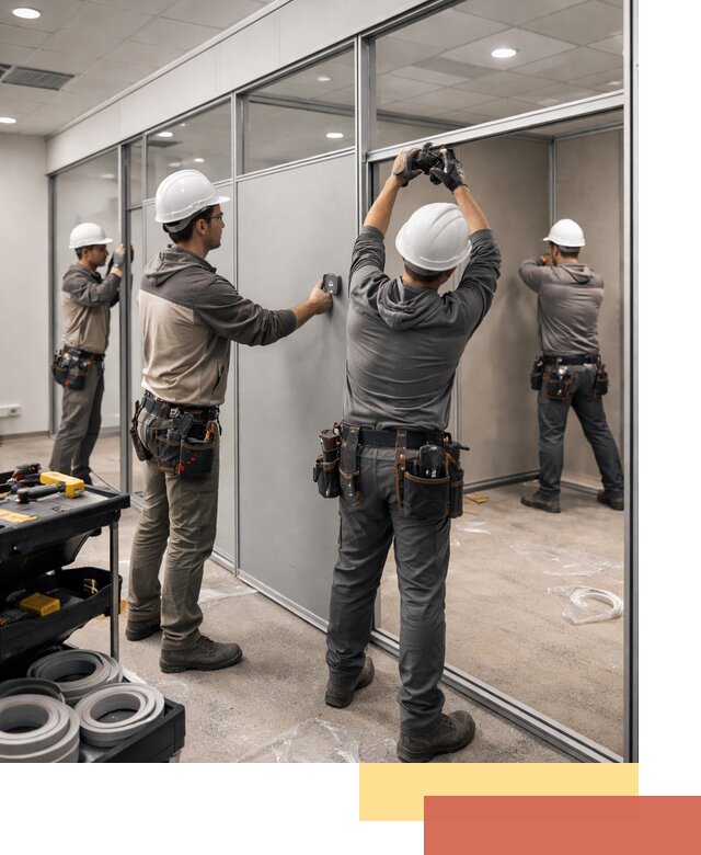 Мобильные офисные перегородки под ключ в Георгиевске