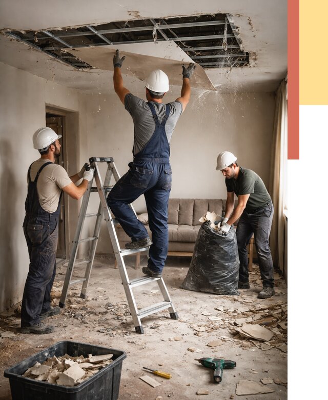 Демонтаж гипсокартонного потолка в Георгиевске от 433 руб. за м2 — ОТДЕЛОЧНИК-Грг