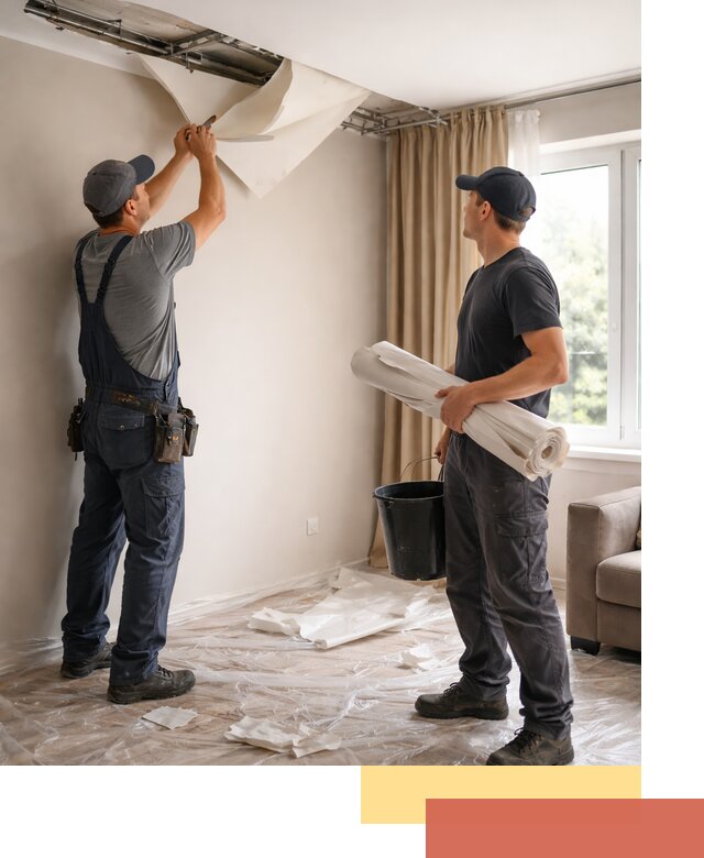 Демонтаж натяжного потолка в Георгиевске быстро и аккуратно