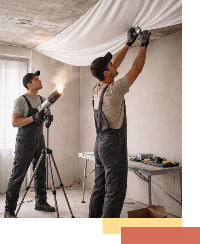 Установка натяжного потолка под ключ в Георгиевске