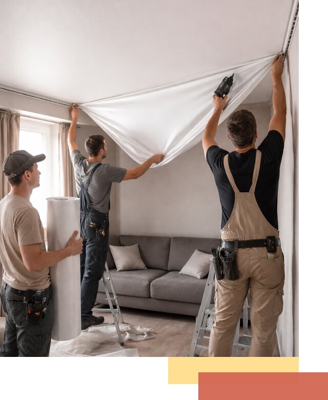 Монтаж сатинового натяжного потолка в Георгиевске качественно и быстро