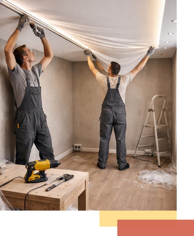 Монтаж натяжного потолка с подсветкой в Георгиевске цена и сроки