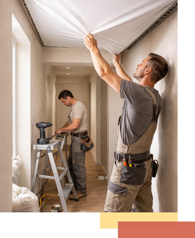 Монтаж натяжного потолка в прихожей в Георгиевске