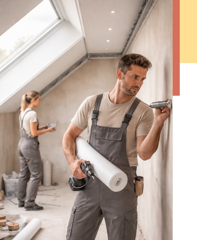 Монтаж натяжного потолка на мансарде в Георгиевске от 3607 руб. | ОТДЕЛОЧНИК-Грг